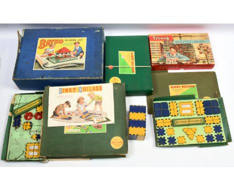 Dinky Builder / Bayko - Dinky Builder 1A *2 Near Mint in Excellent boxes, 1A &amp; 2 fair in fair boxes. Bayko No.3 outfit wi