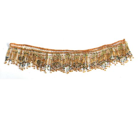 1930s beaded lamp tassel, approx 1.6m long 