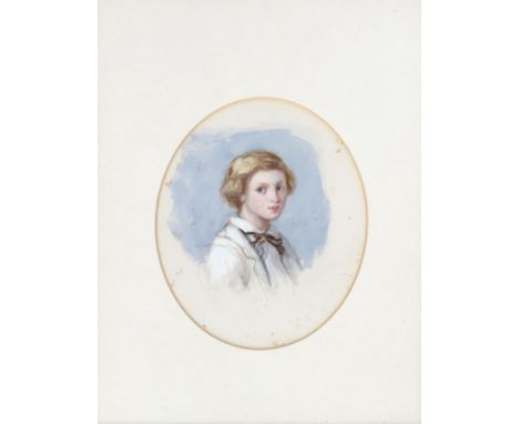 19th century British School, a portrait of Robert Hamilton Craven Hebden (1840-1873), painted at Eday Island, gouache on pape