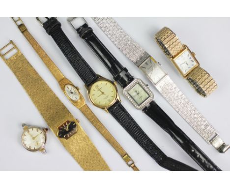 A collection of seven watches and wristwatches, to include; Rotary, Sekonda, Accurist, Excalibur and Ingersoll (7)