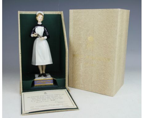 A Royal Worcester limited edition Sister of University College Hospital, No.130/500, with original box and certificate, 22.5c