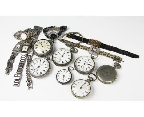 A silver pair cased pocket watch, London 1850, movement numbered 11515, a further pair cased pocket watch (lacking external c