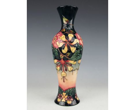 A Moorcroft Oberon pattern baluster vase, 1993, designed by Rachel Bishop, signed in gilt, impressed and painted marks (secon
