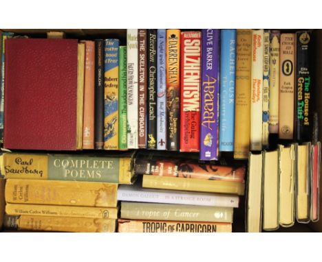 A collection of modern first editions and later print novels, to include William Golding, Peter Pook, Ellis Peters, Laurie Le