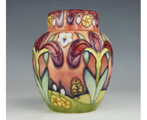A Moorcroft limited edition The Winter's Tale pattern ginger jar and cover, 1993, designed by Rachel Bishop for B&W Thornton,