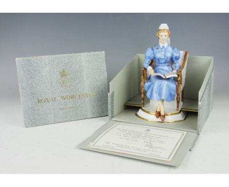 A Royal Worcester limited edition Sister of London Hospital, No.182/500, with original box and certificate, 17.5cm high
