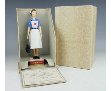 A Royal Worcester limited edition British Red Cross Society V.A.D. Member figure, No.16/750, with original box and certificat