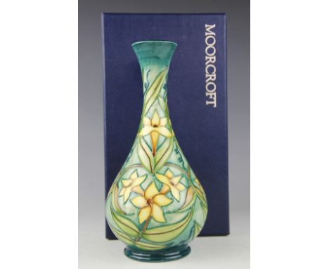 A Moorcroft limited edition Carousel vase, designed by Rachel Bishop, No.63, painted 'WM' and '63' to underside, 23.5cm high,