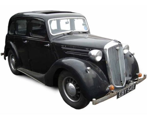 1939 Wolseley 10 Saloon, 'barn find', non runner, V5 no history.  Registration: EBY 545,  chassis number: 310/1621,  engine n