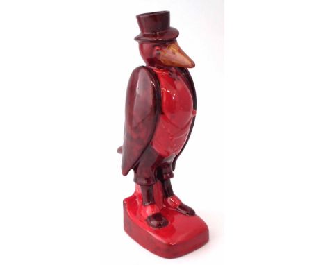 Rare and possibly Unique Royal Doulton flambé 'Old Crow' decanter circa 1954 originally made for Old Crow Kentucky Bourbon Wh