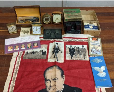 Collectables to include a boxed Viewmaster Stereoscope, travel clocks, commemorative coins and other itemsLocation:If there i