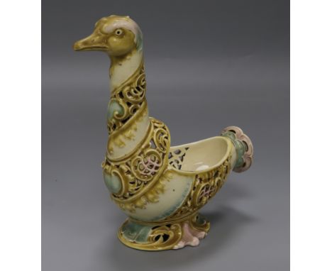 A Zsolnay model of a duck height 22cm