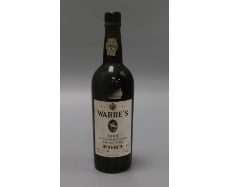 A bottle of Warres 1969 Vintage Port