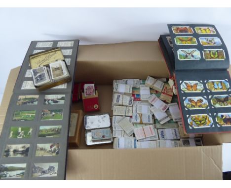 A Miscellaneous Collection of Vintage Cigarette Cards, including Kensitas, depicting flags of various countries, cards depict