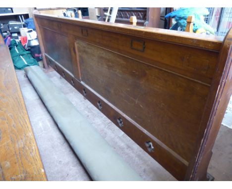 A Vintage Oak Prayer Kneeler, approx 220 x 57 x 79 cms.