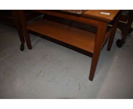 A vintage teak coffee table of small proportions, approx. 64 x 43cm