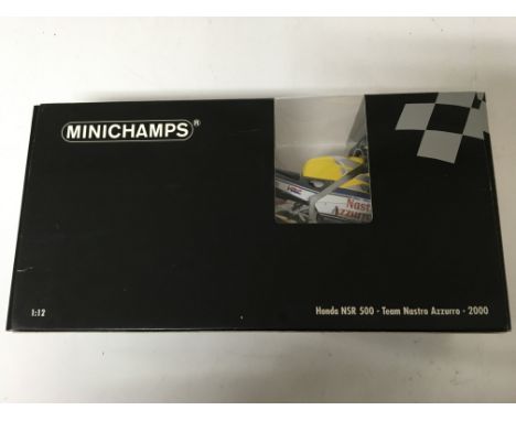 Minichamps, 1:12 scale, Honda NSR 500, team Nastro Azzurro 2000, boxed