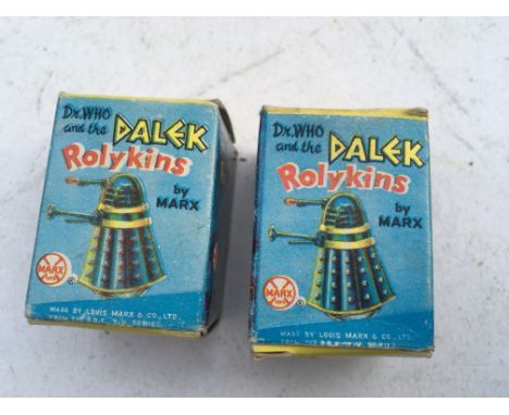 Marx toys , Dr Who and the Dalek Rolykins, boxed, 1960s