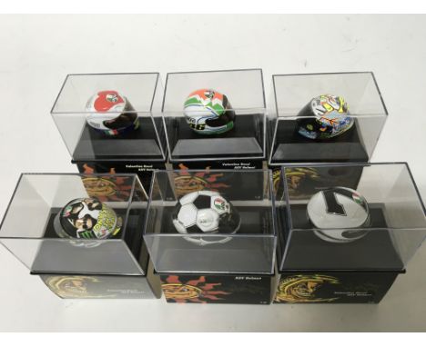 Minichamps, 1:8 scale, Valentino Rossi collection, 6x AGV Helmets, boxed