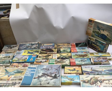 Airfix, Frog, Monogram, Inpact, Aurora, 1:32 and 1:72 scale , unused, boxed plastic model kits, including Cars, Aircraft etc