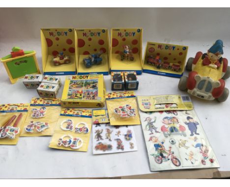 A collection of boxed Noddy toys, including Corgi characters, a rubber Noddy in car, Toyland miniatures etc