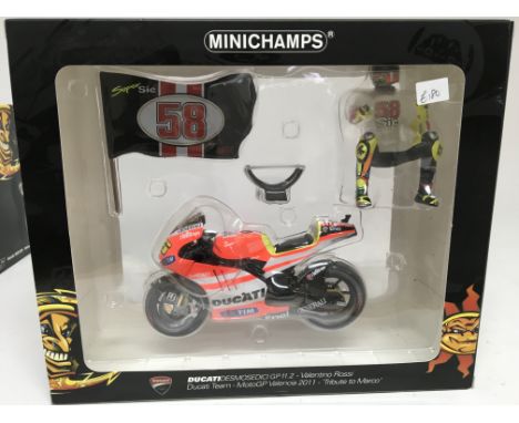 Minichamps, 1:12 scale, Valentino Rossi collection, Ducati desmosedici GP11.2, Ducati team, MotoGP Valencia 2011, Tribute to 