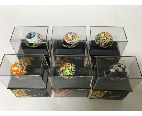 Minichamps, 1:8 scale, Valentino Rossi collection, 6x AGV Helmets , boxed