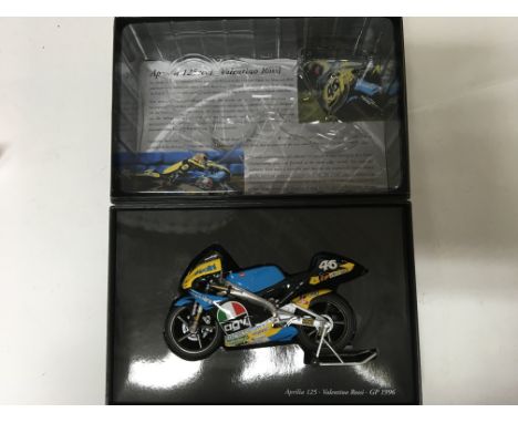 Minichamps, 1:12 scale, Valentino Rossi, classic bike series, Aprilia 125ccm, GP 1996, boxed