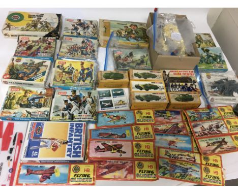 Airfix 1:72 scale HO/OO plastic military figures and vehicles