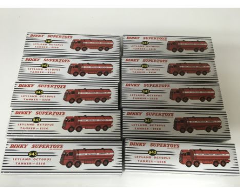 Atlas Dinky Supertoys, 10x Leyland Octopus tanker- Esso, sealed