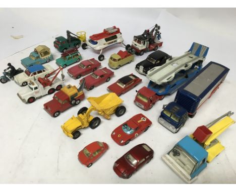 Dinky, Corgi, diecast vehicles including Rolls Royce phantom, Lunar bug, Mini Countryman, Volvo 1800S, Triumph 2000, Ford Tha