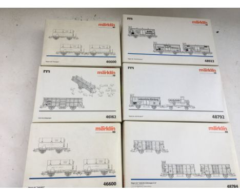 Marklin railways, HO/OO scale, boxed rolling stock, including #46600 X2, 46162, 48922, 48792 and 48784