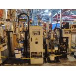 SCA Gluing machine with compressed air driven piston pump Serial No: Unknown Year: Unknown A £30
