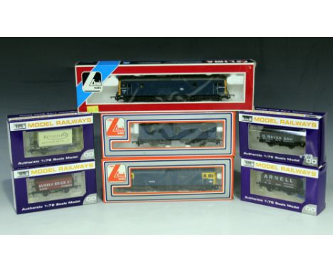Two Lima gauge OO diesel locomotives, a buffet car, a guards/luggage van, two other wagons, a Dapol 0-6-0 Stroudley Terrier t