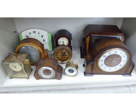 Early 20thC and later mantel timepieces: to include Victorian Frodsham &amp; Co enamelled clock faces; other movements and di