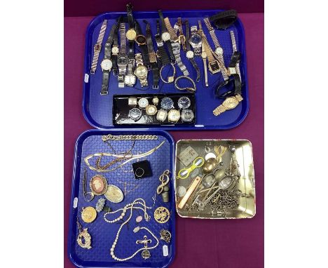 Wristwatch Heads, including Buler, Lucerne, Diantus, Timex, etc (lacking straps), other wristwatches including, Sekonda, Citr