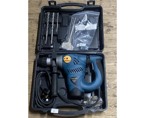 A boxed as new Workzone 1500W rotary hammer drill, shipping unavailable