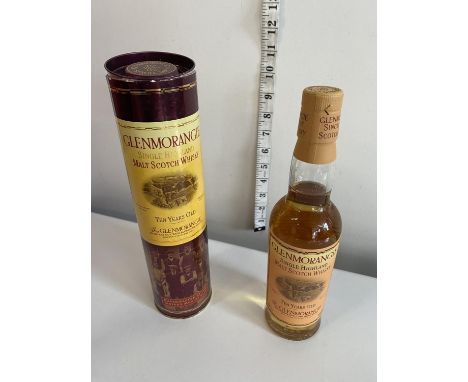 A sealed bottle of Glenmorangie single malt Whiskey 10 years 35cl 