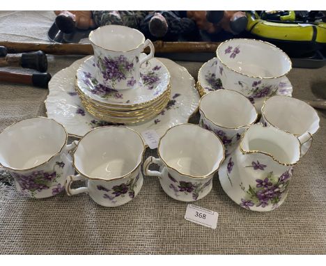 A Hammersley tea service 'Victorian Violets' approx 21 pieces, shipping unavailable