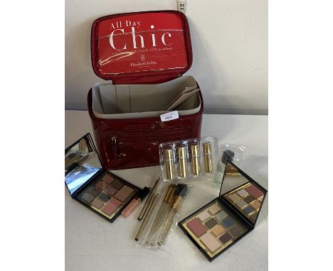 A selection of Elizabeth Arden cosmetics with vanity case 