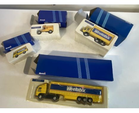 Four boxed Corgi Weetabix die-cast models 