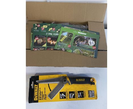 A new boxed pole saw and folding jab saw including Dewalt 