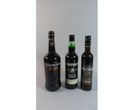 A Bottle of Cockburns Special Reserve Port, Portman's Special Reserve Chairman's Select Ruby Port and a Bottle of Coffee Liqu