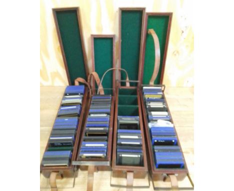 Four wooden boxes of lantern slides, many labelled 'Southampton Camera Club', various scenes including ships etc.&nbsp;Late 1