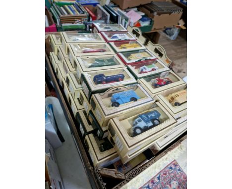 A box of assorted Lledo die cast model vehichles, mostly Days Gone, all boxed.  