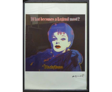 ANDY WARHOL 'What Becomes of a Legend Most?', lithograph, from Leo Castelli gallery, stamped on reverse edited by G. Israel o