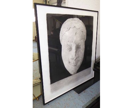 RICHARD H, 'Sculpture head', 2002, lithograph, signed and dated lower right, 140cm x 120cm, framed and glazed.
