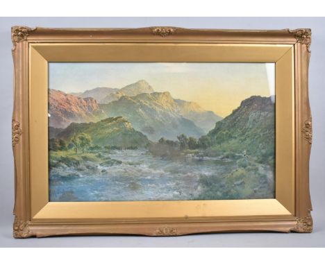 A Framed Alfred De Breanski Print, 56x34cm 