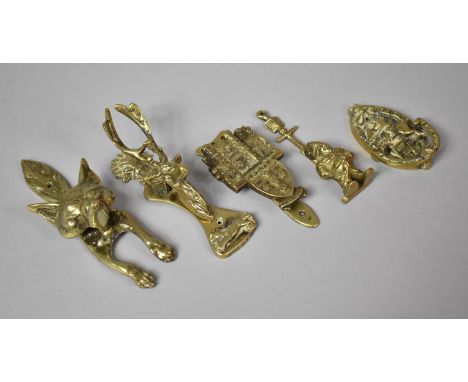 A Collection of Vintage Brass Door Knockers 