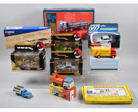 A Collection of Boxed Corgi and Dinky Diecasts to Include Vintage Vans, Passage of Time Lorry, James Bond etc 